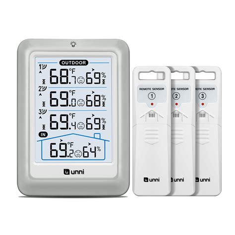 Amazon.com: Indoor Outdoor Thermometer Wireless, 4.5 Inch Display ...