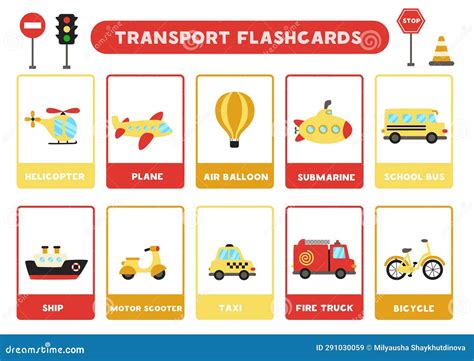 Transportation Flash Cards 的图像结果