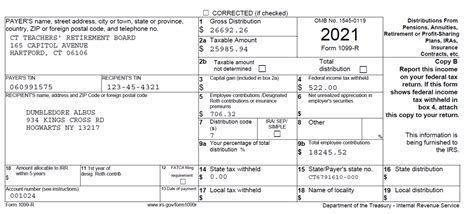 Image result for 1099-R Example