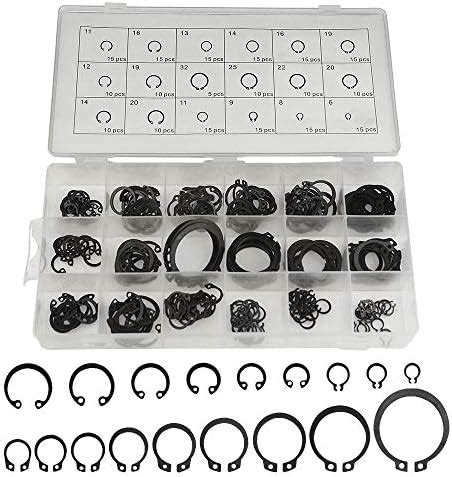 XINGYHENG 225Pcs 18 Sizes Alloy Steel Circlip Snap Ring External ...