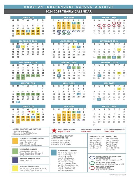 Hisd Calendar 2026