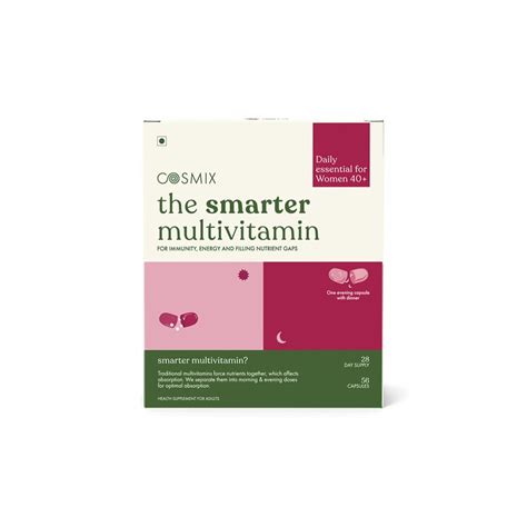 Cosmix The Smarter Multivitamin for Women 40+ | AM-PM System with ...