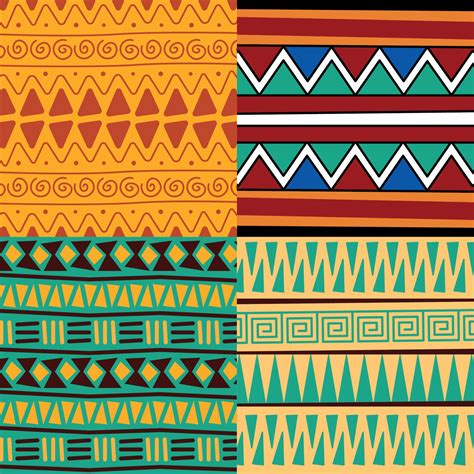 four african culture patterns 11146013 Vector Art at Vecteezy