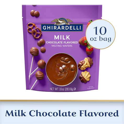 GHIRARDELLI Dark Chocolate Flavored Melting Wafers, 10 oz Bag - Walmart.com