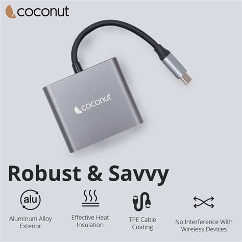 3 in 1 Dock A - Type C Multiport Hub