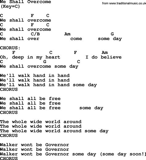 We Shall Overcome Guitar Chords