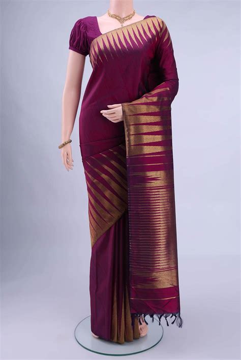 Magenta Kanchipuram Silk Saree – Nalli Silk Sarees Pvt Ltd