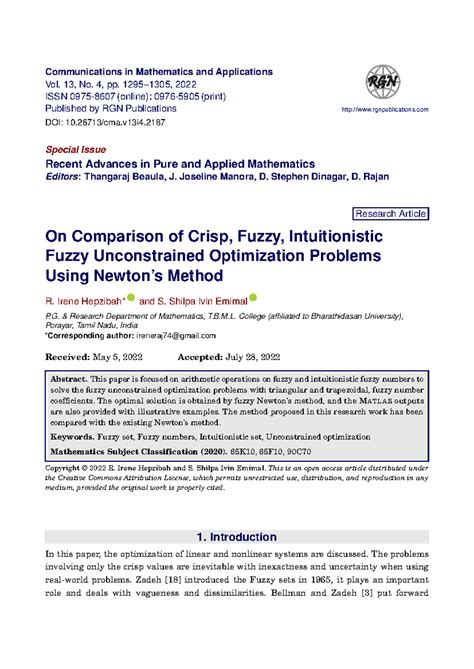 On Comparison of Crisp, Fuzzy, and Intuitionistic Fuzzy Optimization ...