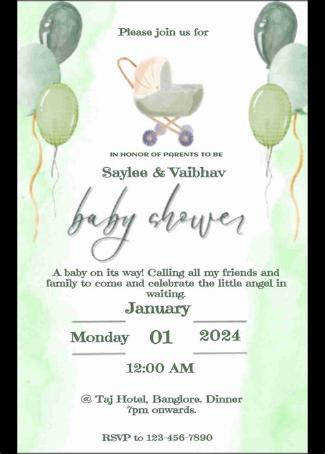 Adorable animal-themed baby shower invitation card - easyinvite