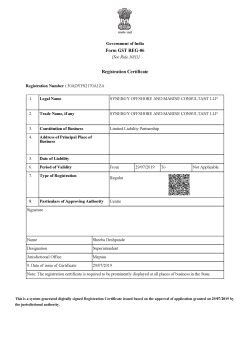 SYNERGY OFFSHORE AND MARINE CONSULTANT LLP.