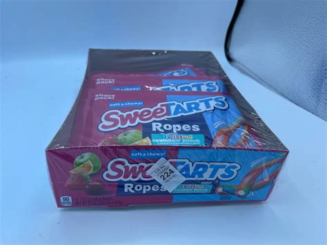 Lot - sweet tarts ropes displpay of 12