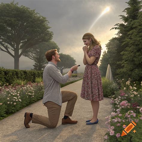 Nick Williams and Cassie getting engaged on Craiyon