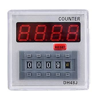 Digital Counter Relay, DH48J-A 24V/220V Digital Counter Relay LED ...