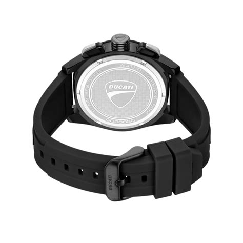 Ducati Extreme Sports Black Dial and Rubber Strap Chronograph Mens Wat ...