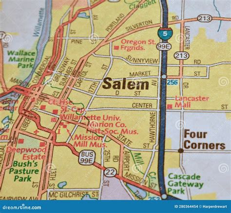 Printable Map Of Salem Oregon