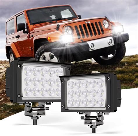 Amazon.com: GYSPIRIT LED Work Lights 2PCS 6.3 inch 45W 12v LED Lights ...