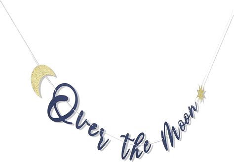 Buy Over The Moon Banner - Over The Moon Baby Shower Decorations ...