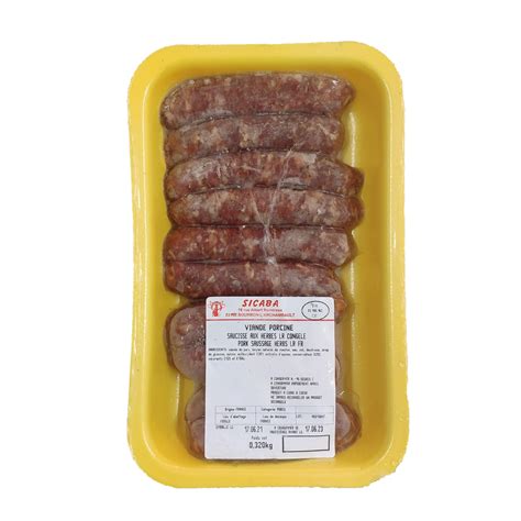 Frozen Pork Sausages With Herbs 10’s ~ 300g – Fred's