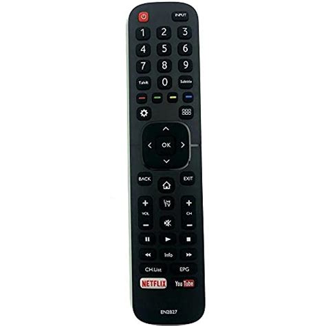 EHOP EN2B27V Compatible Remote Control for VU LED/LCD TV with Netflix ...