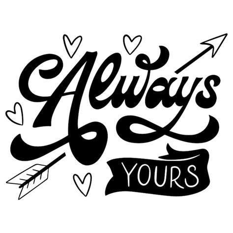 Valentine lettering illustration isolated | Free PSD