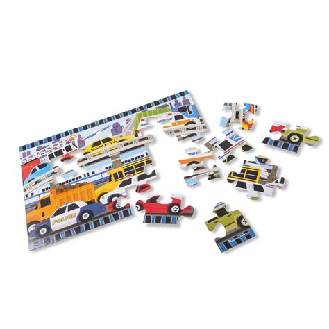 Melissa and Doug - 24 Piece Giant Floor Puzzle - Traffic Jam - Online ...