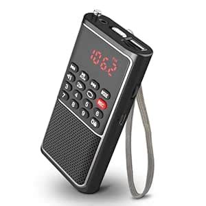 BOESPATR B01 Mini Portable FM Radio USB Player, TF/SD Card/USB Slot ...