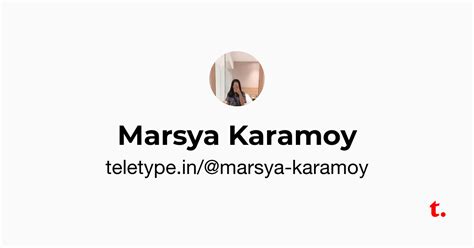 Marsya Karamoy — Teletype