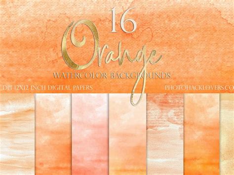Orange Watercolor Background