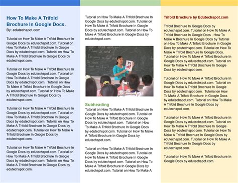 Google Doc Brochure Template - Sarseh.com