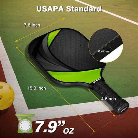 GRM by Gonex Pickleball Paddles, USAPA Graphite Pickleball Set of 2 ...