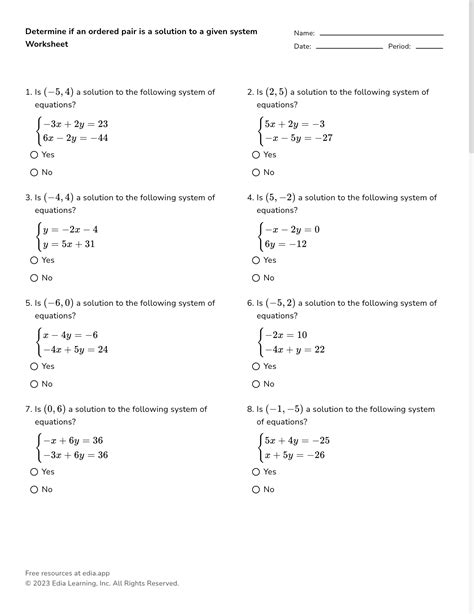 System Of Linear Equations Worksheet Solved LESSON Solving Systems Of