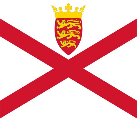 Jersey flag, official colors. Vector illustration. 9392438 Vector Art at Vecteezy