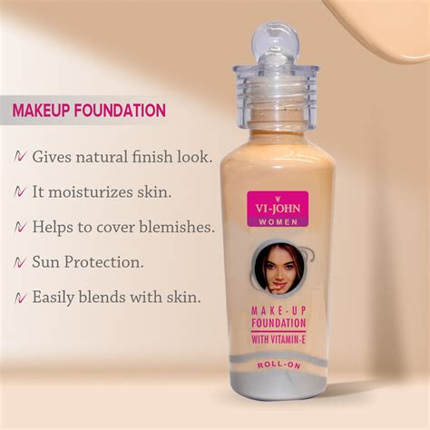 VI-JOHN Women Roll On Foundation 60 g - Vijohnkart.com