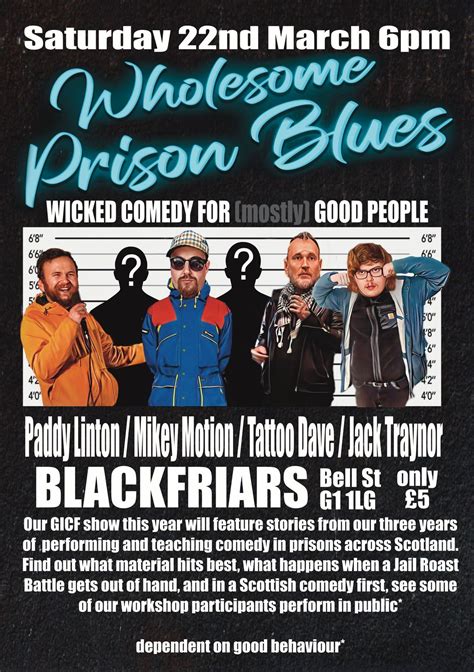 2025 Wholesome Prison Blues Public Show, Blackfriars of Bell Street ...
