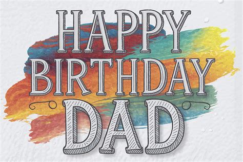 Free Download Happy Birthday Dad Floral
