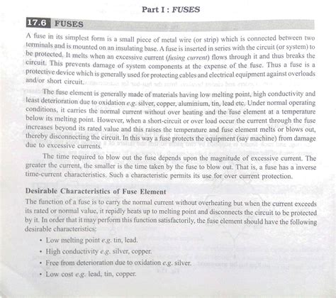 U5 - engineering material - Part FUSES 17 FUSES A fuse in its simplest ...
