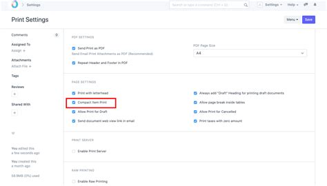 Remove Description in Print Format