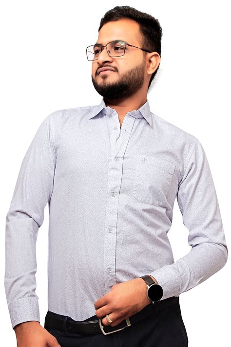 Raymond Men Slim Fit Printed Formal Shirt-MFSHIRTR-0046 – Mansfab