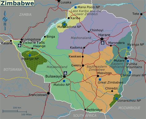 Maps Of Zimbabwe - Shadows Of Africa