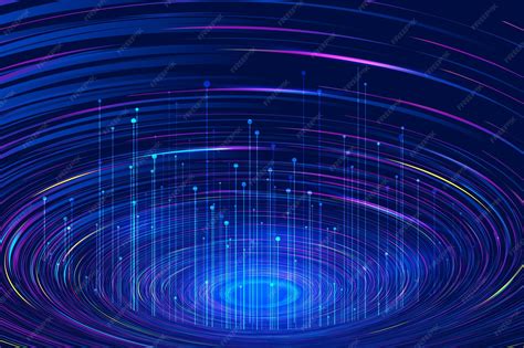 Color spirals spiral up from the radial line internet technology ...