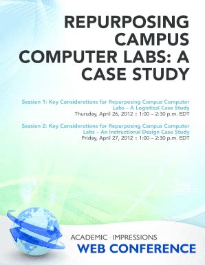 Fillable Online Repurposing campus computer labs: a case study ...