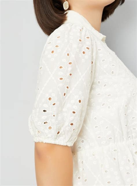 Buy Women Schiffli Embroidered Tiered Dress Online at just Rs. 1699.0 ...