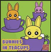 Image result for Bunny in a Tea Cup Drawn