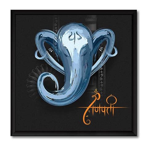 ArtX Paper God Ganesha Left Side Trunk Photo Frame for Wall Art ...