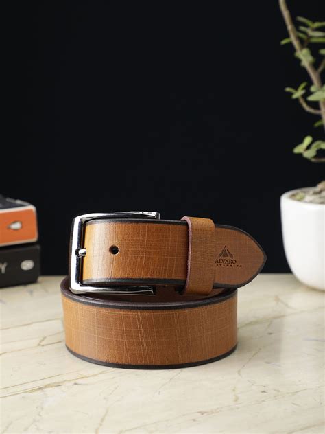 Alvaro Castagnino Men Textured Leather Belt - Price History