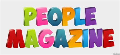 People Magazine Efecto de texto y diseño de logotipos Tendencia