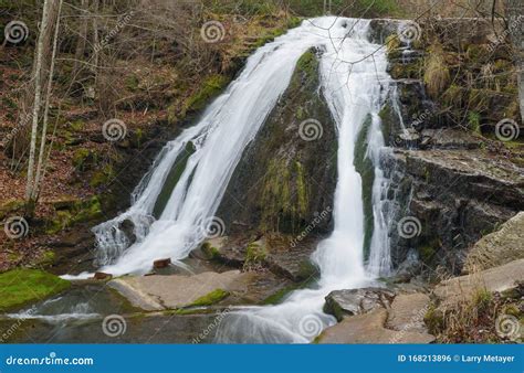 Poplar Roaring Run Falls stock photo. Image of face - 168213896