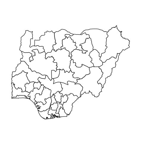 Sketch Of Nigeria Map
