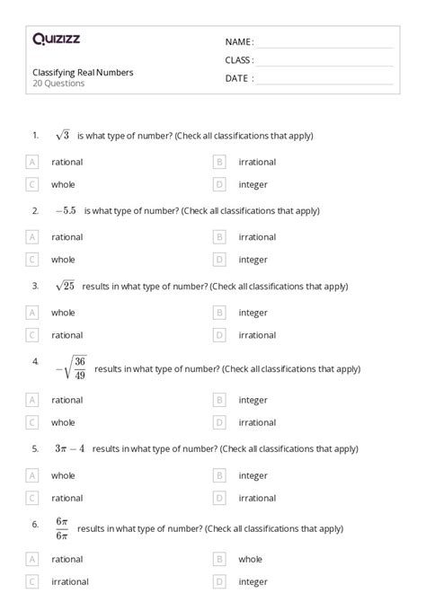 50+ Numbers 11-20 worksheets for 8th Class on Quizizz | Free & Printable