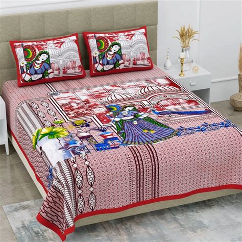 Bedsheet Adda All type of Pure Cotton Jaipur printed Jaipuri Bedsheet